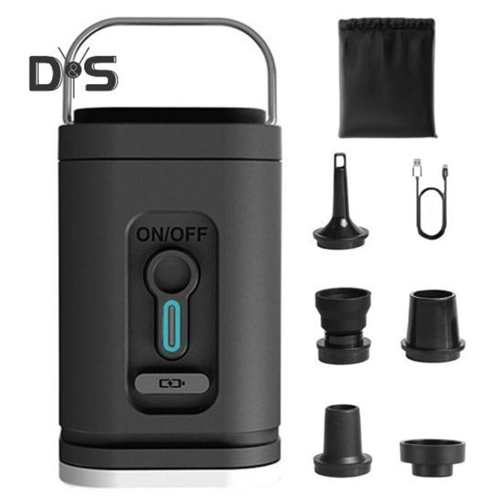 Mini Cordless Air Pump With 5 Nozzles Camping Light 2400mah Usb Rechargeable Inflatable Swimming Ring Float Air Mattress Bed Portable Electric