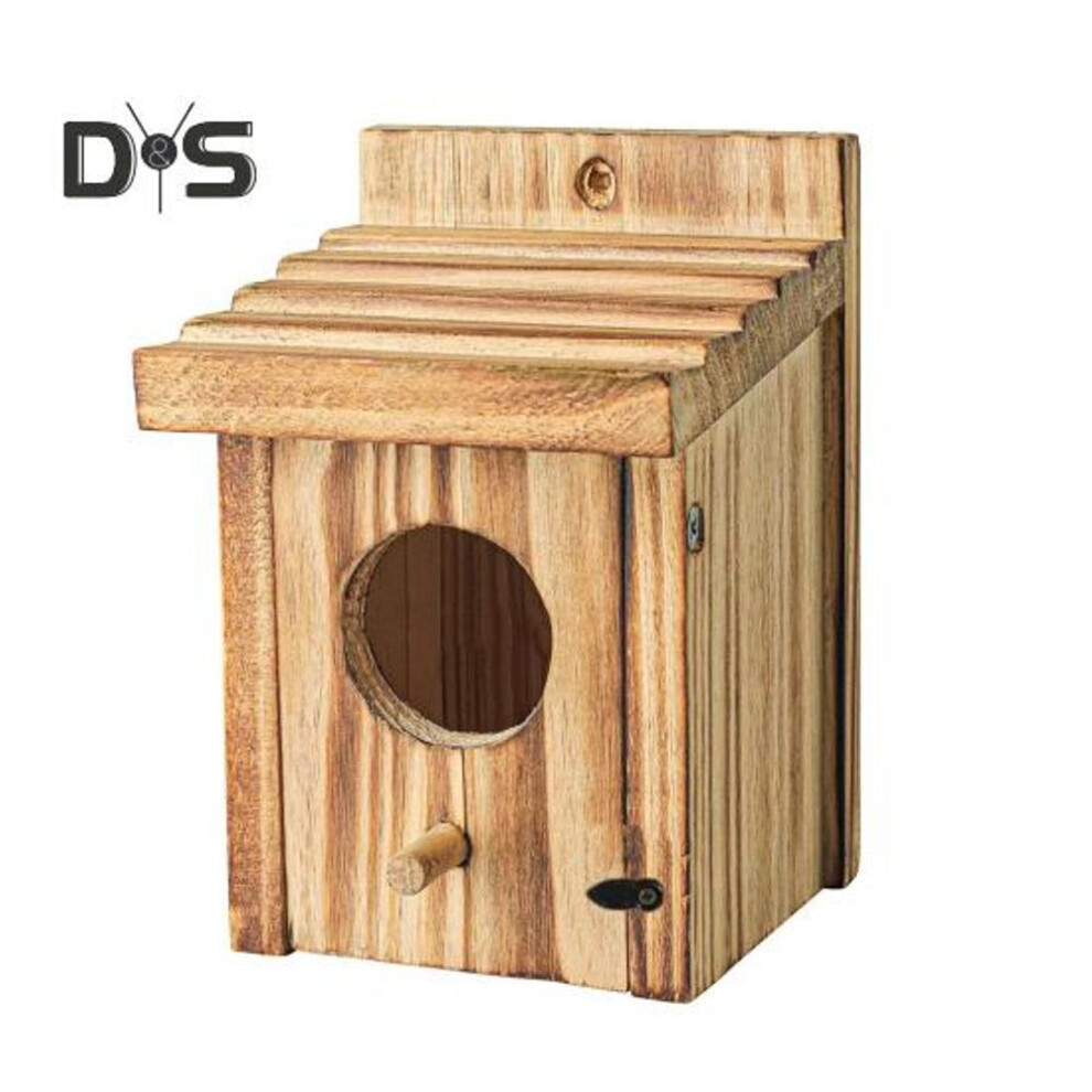 Bird Nest Box Waterproof Wooden Bird Nest Chickadee Nesting Box Bird House Outdoor Bluebird Box for Wrens Swallows Finches