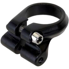 M-Wave Sattelst  tzenklemme mit Gep  cktr  gerhalterungen 31,8 mm Schwarz