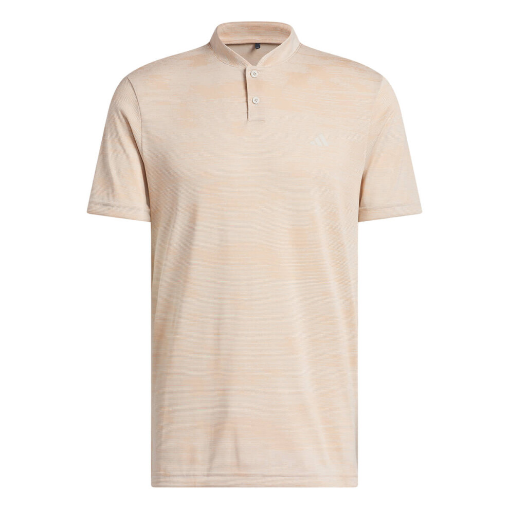 (L, Wonder Alumina) adidas Golf Mens 2025 Ultimate 365 Sport Collar Sustainable 2 Button Polo Shirt