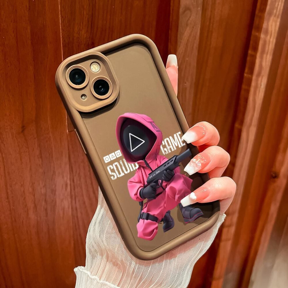 (brown, Samsung A25 5G) For iPhone 16 15 Pro Max Redmi Note 13 12 Pro Samsung S25 S24 S23 A15 A14 A16 A05 A06 Fashion Games Pattern Soft Silicone Shockproof Case
