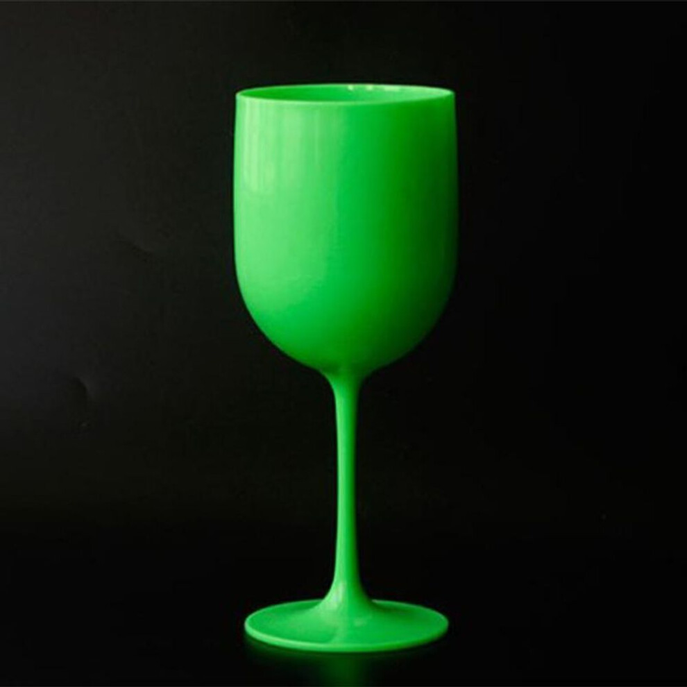 (green) Reusable Champagne Flutes Glasses Pp Plastic Wine Glasses Dishwasher-safe Champagne Glass Wine Party Supplies