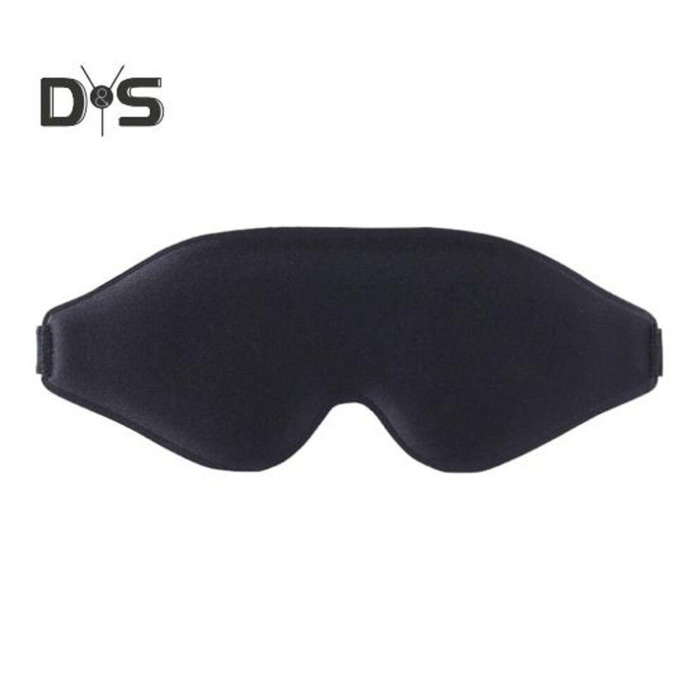 (black) 3D Blackout Eye Cover for Sleeping Soft Skin-Friendly Masque Nose Wing Design Adjustable Sleep Masque for Eyelash Extension Naps Travel