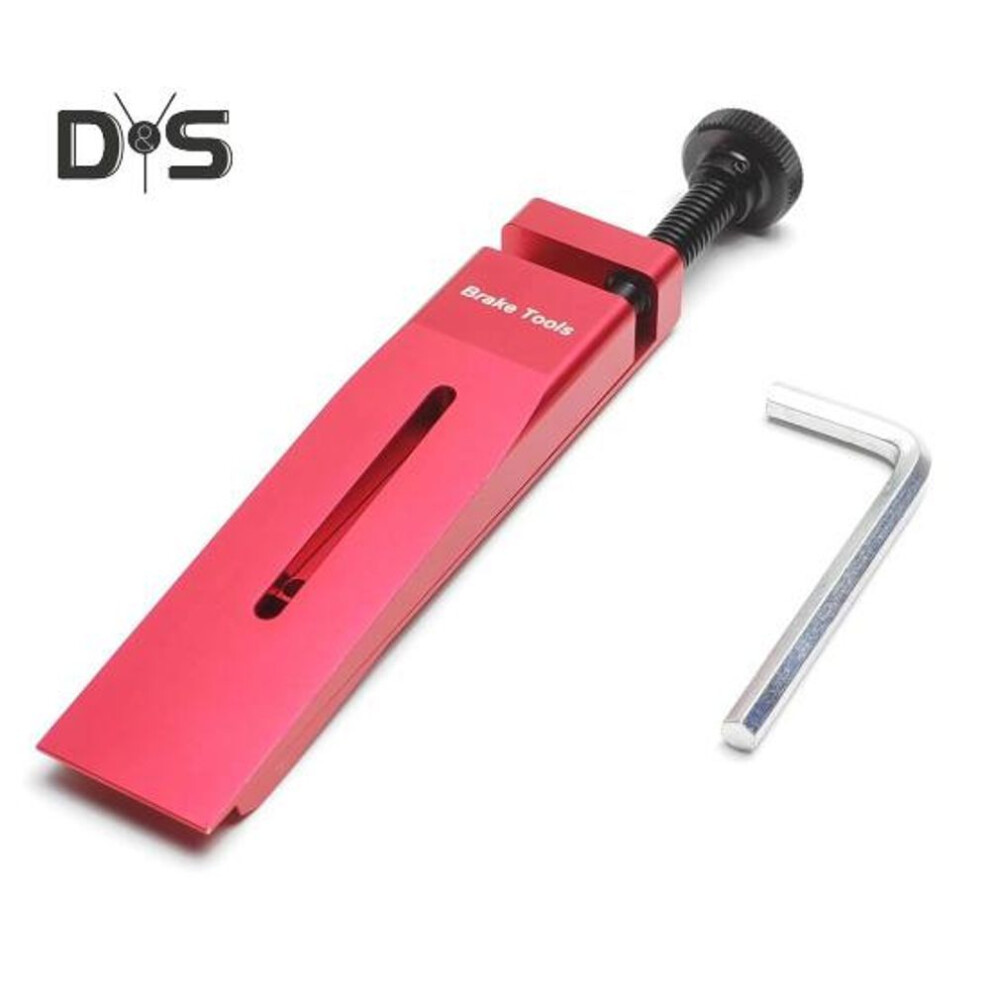 Bike Brake Piston Press Tool with Wrench Aluminum Hydraulic Bike Disc Brake Caliper Wedge Universal Road Mountain Bicycle Piston Press Tool