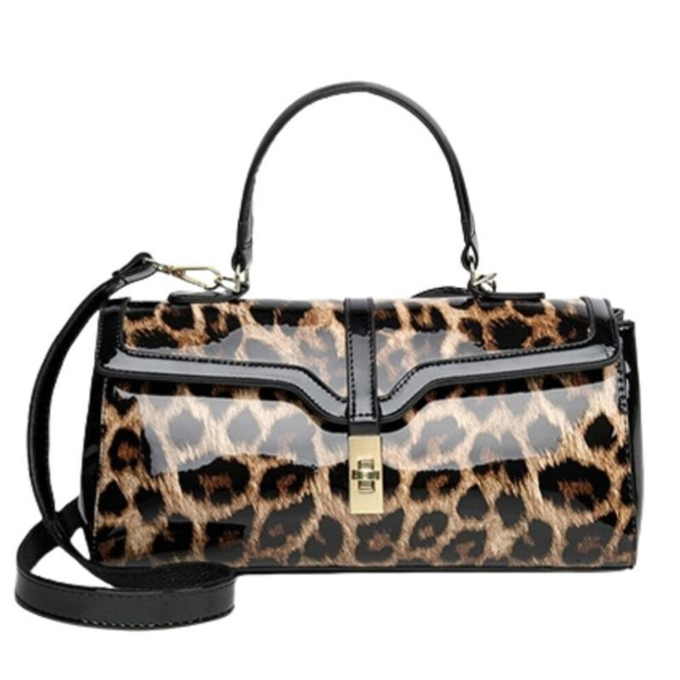 (brown, 32*12*15cm) Fashion Crocodile Pattern Women's Handbags Trendy Retro Printed Lady Messenger Bag High-end PU Leather Large Capacity Middle-aged Mother Shoulder Bags