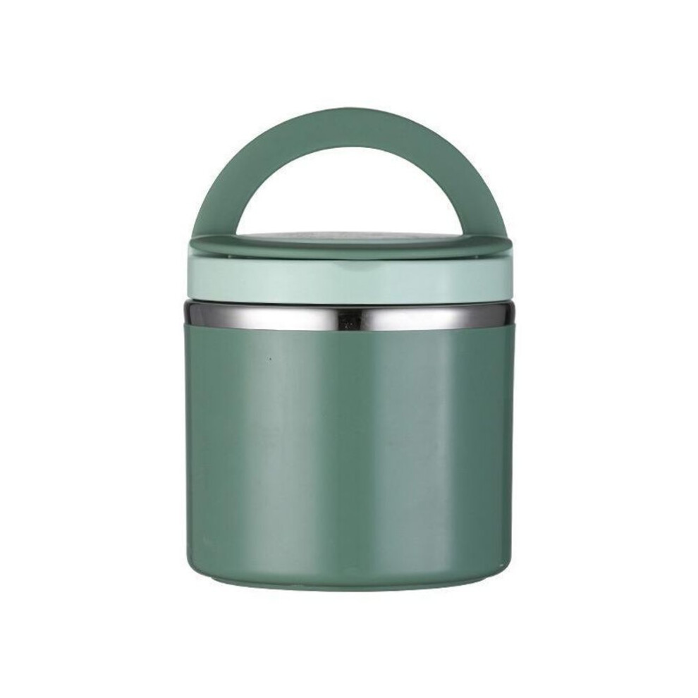(green, 630ML) 630/1000ml Stainless Steel Lunch Box Insulated Bucket Soup Cup Container With Thermal Microwave Food Storage Portable Container