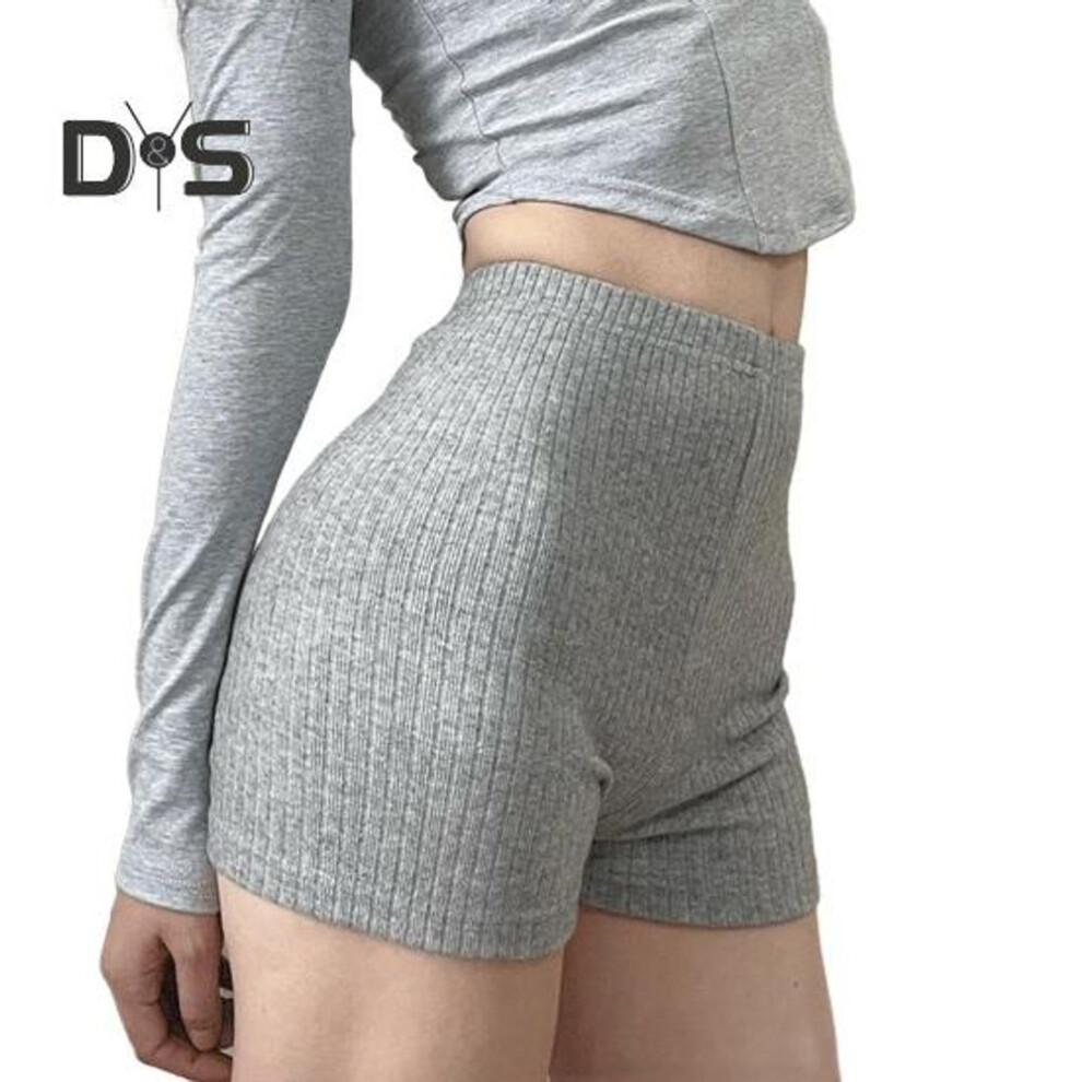 (grey, M) Women Yoga Shorts High Waist Slim Buttocks Lifted Gym Shorts Sexy Solid Color Breathable Leggings Versatile Wear