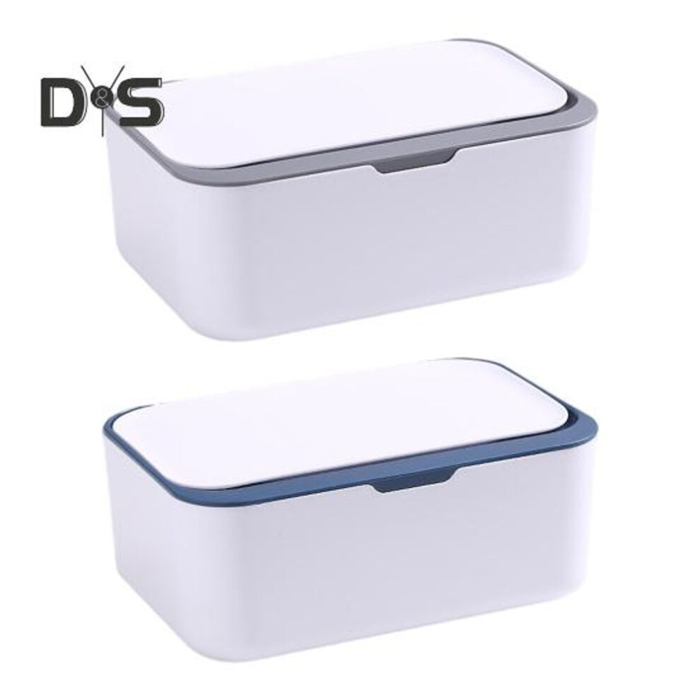 2pcs Wipes Dispensers Large Capacity Dustproof One-handed Operation Refillable Wipes Container With Sealing Lid
