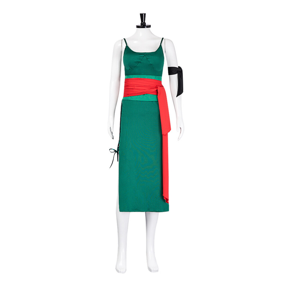 (Medium) Zoro-Inspired Crossplay Costume - Premium Anime Battle Outfit
