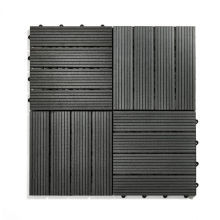 Composite Decking Tiles, Plastic Interlocking Flooring Tiles Patio Deck Balcony