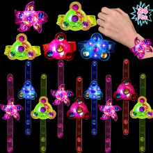 Pulseras Hilatistas Inquietantes De LED Light-Up En Colores Variados Juguetes Coloridos De Plástico Duraderos, Lindos Juguetes Inquietos