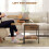 Homcom HOMCOM Industrial Lift Top Coffee Table with Storage Shelf Rustic Brown 4