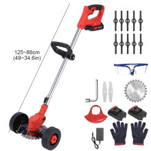 Electric Cordless Grass Trimmer Strimmer Garden Edger Cutter with 2 Battery 21V