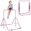 Homcom HOMCOM Kids Gymnastic Bar w/ Adjustable Height, Foldable Training Bar - Pink 6