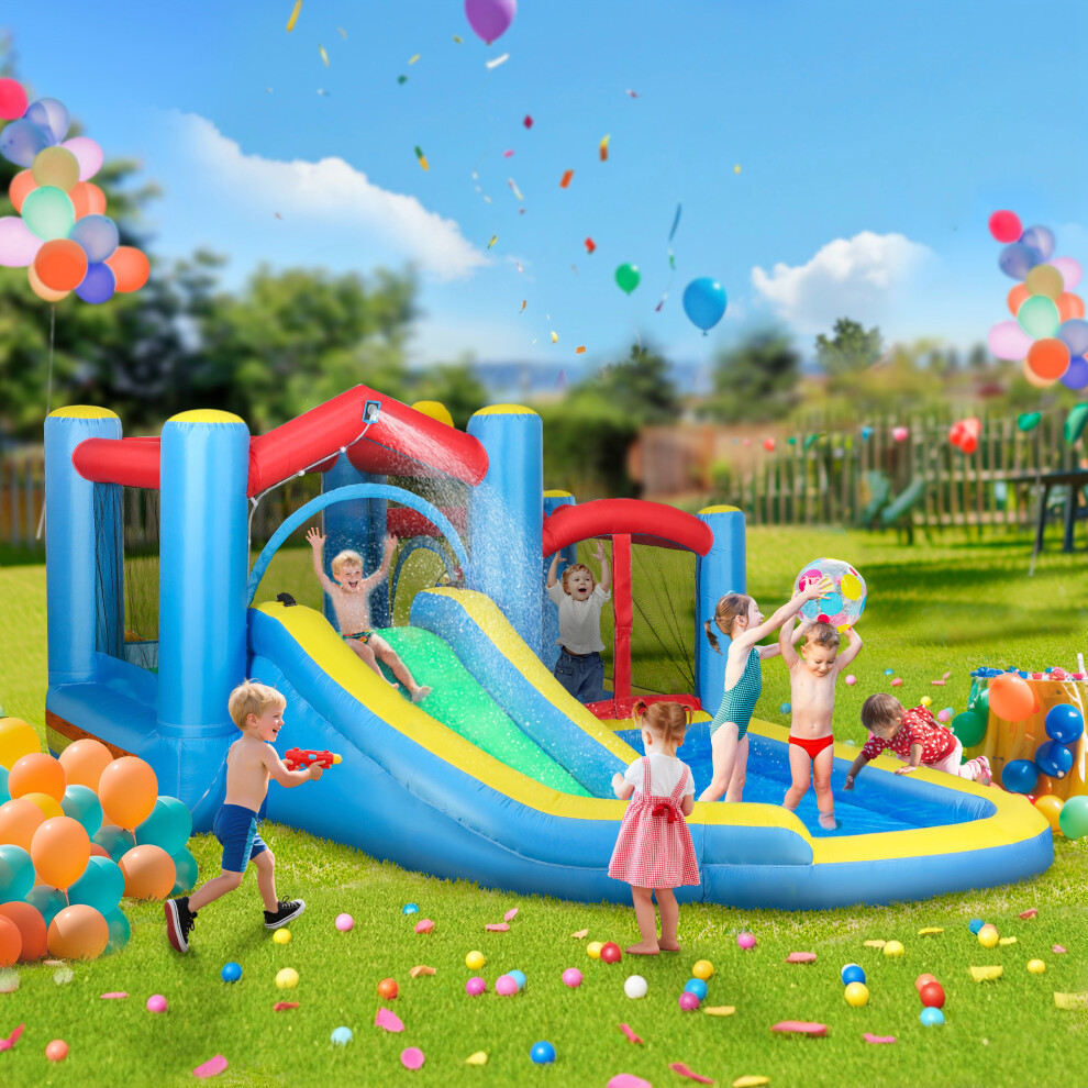 Aiyaplay Inflatable Bouncy Castle With 550W Blower, 385 X 290 X 180 Cm