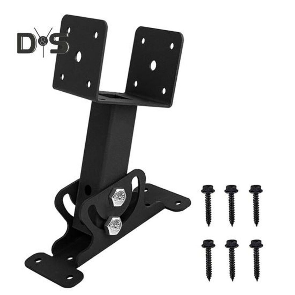 Roof Riser Bracket Kit High Strength Rustproof Corrosion Resistant Powder-coated Adjustable Pergola Roof Riser Beam Bracket