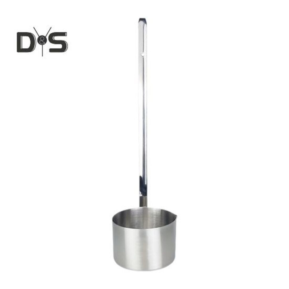 (as the picture, 500ML) Stainless Steel Wine Ladle Spoon Pouring Measure Tool with Hook Precision Control for Wine Oil Vinegar Stainless Steel Kitchen Utensil