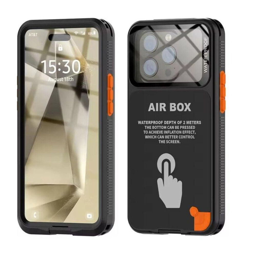 (black, iPhone 13) IP68 Waterproof Phone Case For Apple iPhone 15 14 13 12 Pro Max Plus Shock Drop proof Underwater Taking Swimming Diving Cases