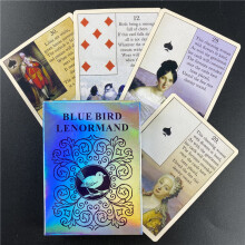 Lot de 38 cartes de tarot Lenormand Blue Bird TS124-2024 pour divination