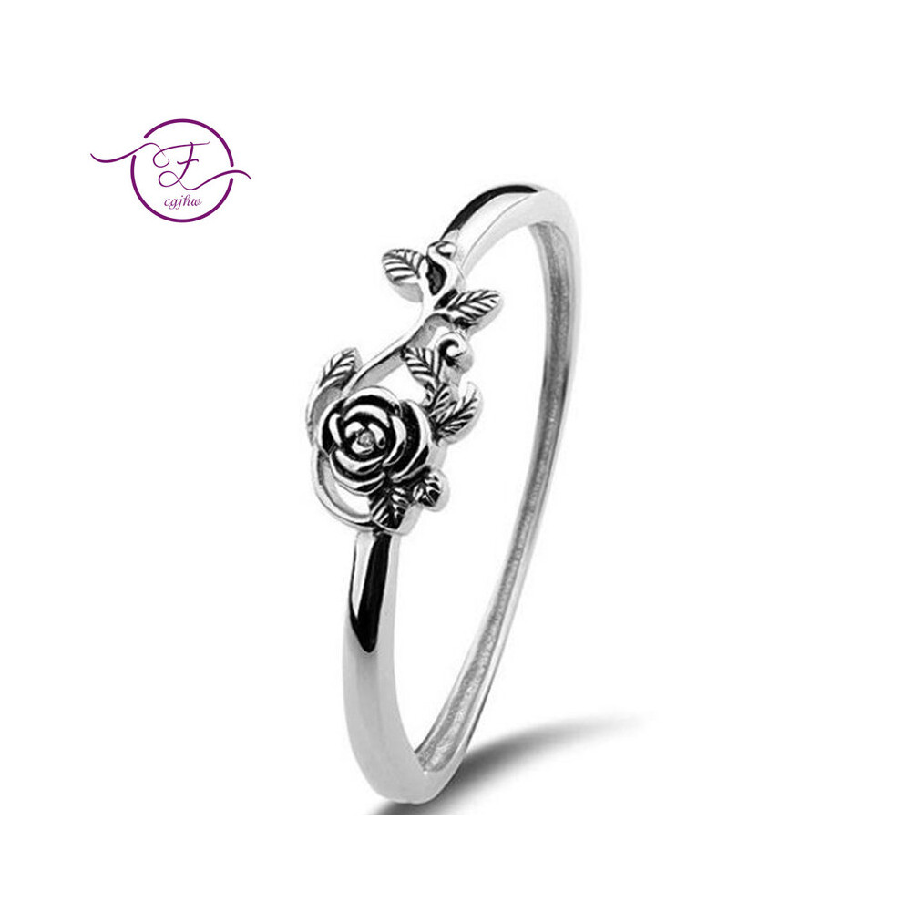 Bague en argent sterling 8925 pour femme, bijou de mariage, style rétro, bague de fiançailles en argent antique