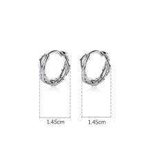 (DA031) Boucles d'oreilles en argent sterling 925 pour hommes et femmes. Cadeau idéal pour filles et garçons.
