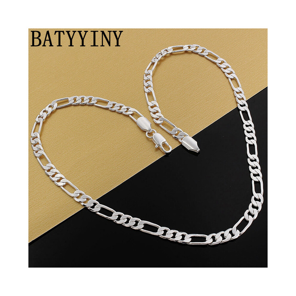 (60cm) Collier en argent 925 Trois pièces un collier Ferrero chaîne en argent collier en argent pour hommes et