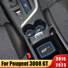 (Rouge) Pour Peugeot 3008 GT 2016-2020 2021 2022 2023 Tapis de ventilation de voiture en caoutchouc antidérapant