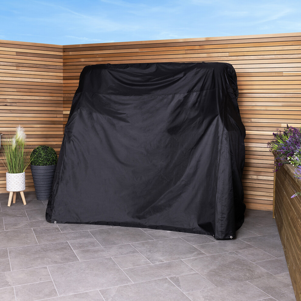 Charles Bentley Garden Swing Seat Cover - Black