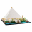 (Blocs) Ensemble de blocs de construction classiques de la Grande Pyramide de Gizeh, modèle compatible 21058, 5
