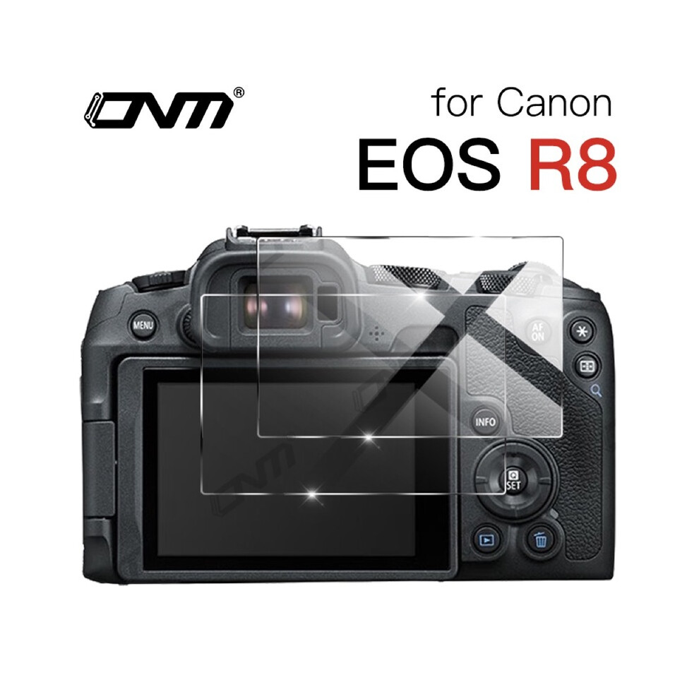 (EOS R8) Lot de 2 protections d'écran en verre trempé anti-rayures pour Canon EOS R8 R7 R6 Mark II R50 R10 R5