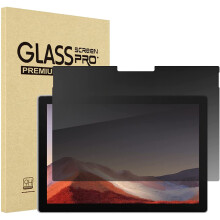 (Noir) Filtre de confidentialité en verre trempé, protection d'écran anti-espion pour Surface Pro 12,3 pouces