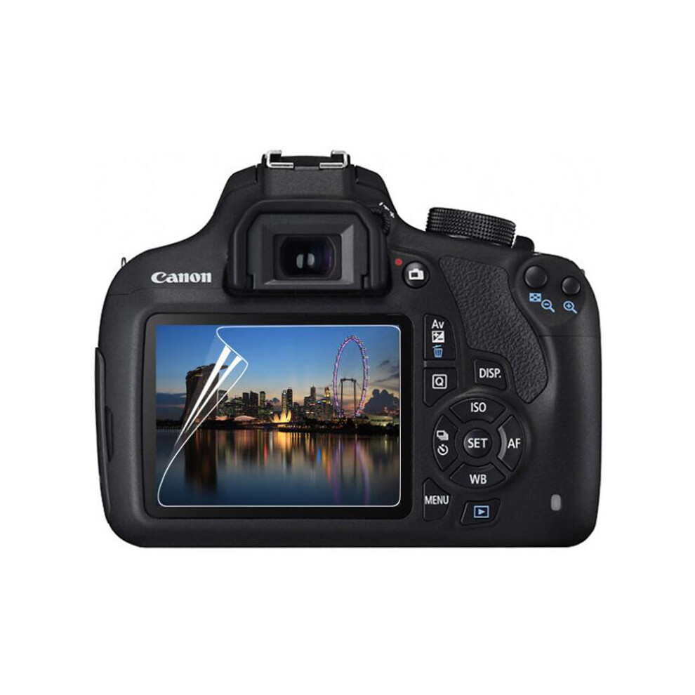 Lot de 3 films protecteurs d'écran transparents en PET pour Canon EOS 650D, 70D, 700D, 750D, 760D, 77D, 9000D,