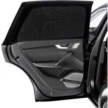 PEYOU Car Window Shades for Baby 2 Pack, Stretchable & Breathable Spandex Rear Car Sun Shade for Baby Effectively Block