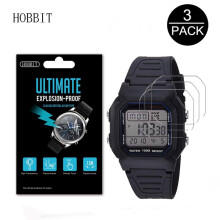 (Casio W800H-1AV) Protection d'écran antidéflagrante Casio W800H-1AV Nano Écran antichoc haute définition