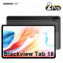 (2P-Tab 18) 2 kpl HD naarmuuntumaton näytönsuoja Karkaistu lasi Blackview Tab 18:lle 12 tuuman öljypinnoitettu