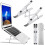 (Argento) Supporto per laptop Supporto per laptop Supporto per laptop in alluminio 1