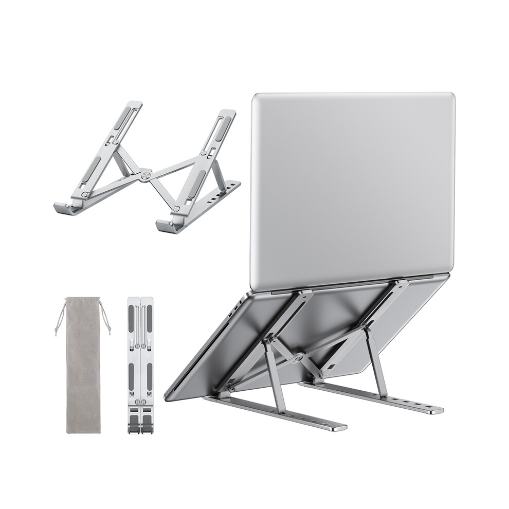 (Grigio) Supporto Per Supporto Per Laptop Supporto Per Supporto Per Laptop In Alluminio Supporto Per