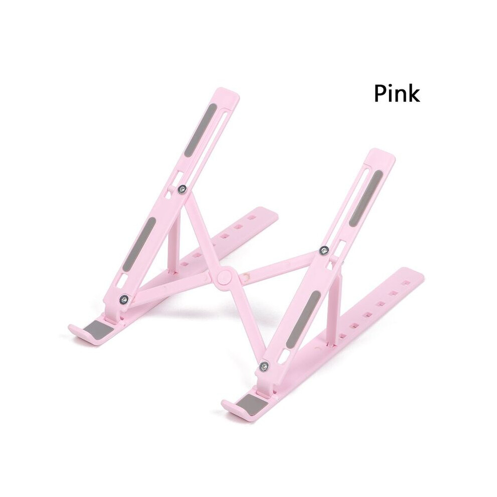 (Rosa) Supporto Per Laptop Regolabile Supporto Per Laptop Pieghevole Supporto Da Scrivania Pieghevole