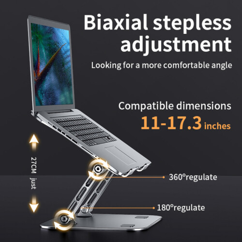 (Argento) Supporto regolabile per laptop Supporto per laptop Supporto per laptop 2