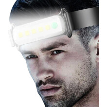 Headlamp Head Torch, Head Lights for Forehead,Headtorch Rechargeable Waterproof,USB Charging, Waterproof 3 Levels Adjustable Head Lamp
