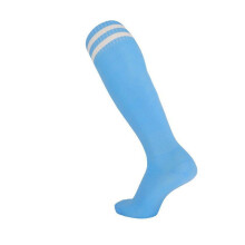 (sky blue, One size for children) Men's High-Top Breathable Thin Football Socks - Non-Slip, Deodorant, Long Sports Socks for Adults and Children's Training.
