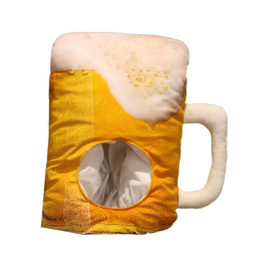 Plush Cute Beer Hat Photo Props Plush Beer Cap Kawaii Funny Beer Hat  Party