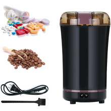 (Black) Multifunctional Electric Pill Crusher Grinder- Grind The Medicine and Vitamin or Coffee Beans Tablets of Different Sizes into Fine Powder-Grinder