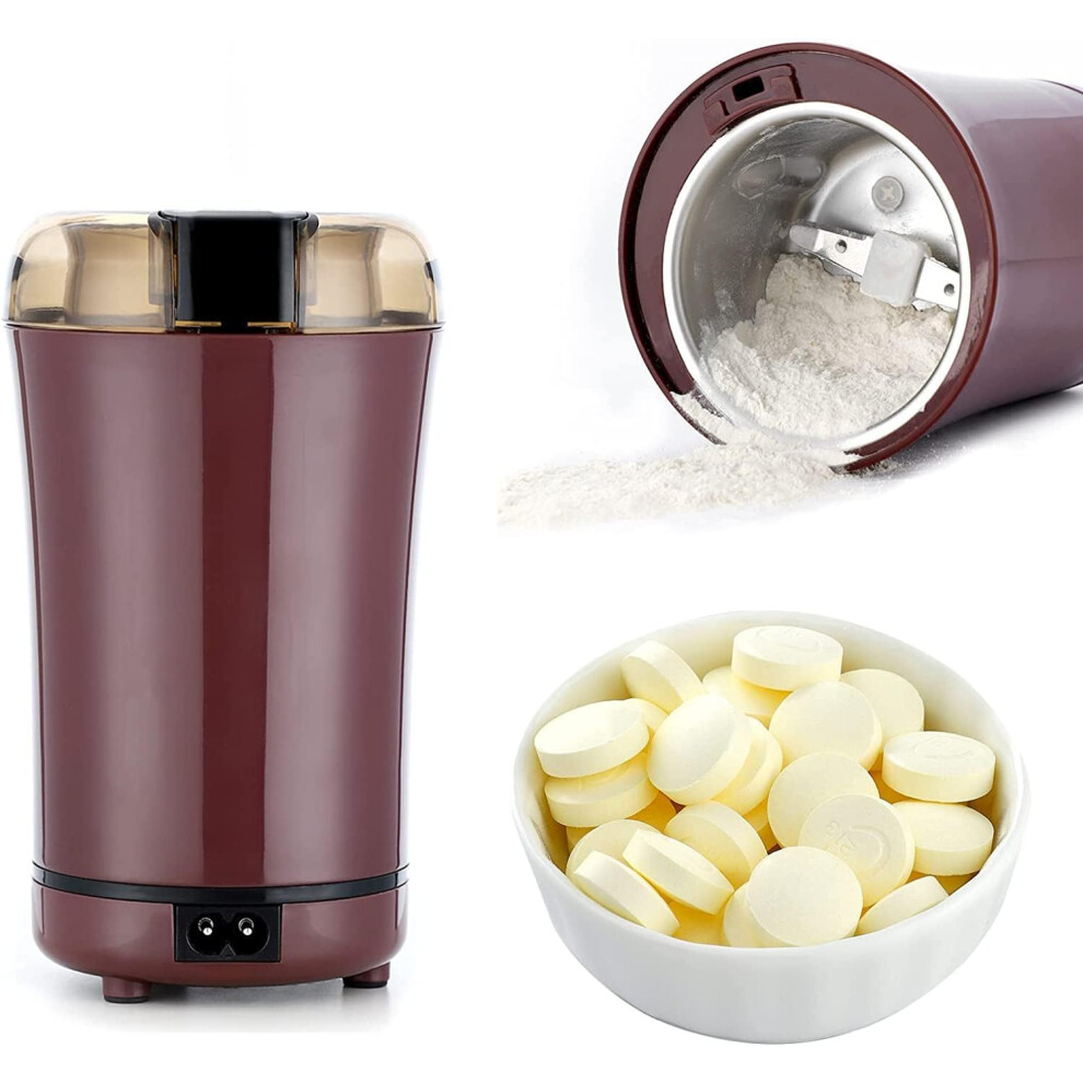 (Purple) Multifunctional Electric Pill Crusher Grinder- Grind The Medicine and Vitamin or Coffee Beans Tablets of Different Sizes into Fine Powder-Gri-image-OPC-PHCZ59N-NEW
