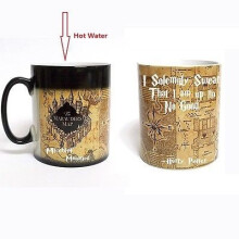Color Changing Heat Sensitive Coffee Mug Marauders Map Unique Birthday Present