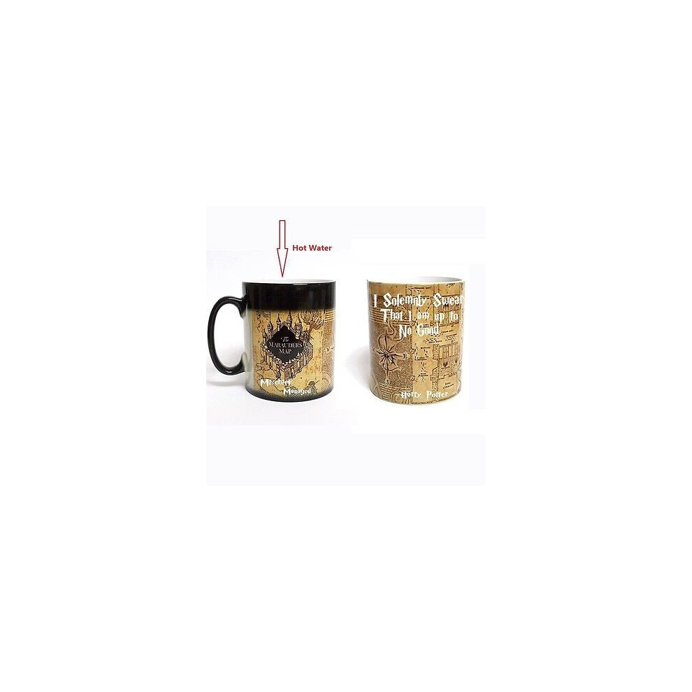 Color Changing Heat Sensitive Coffee Mug Marauders Map Unique Birthday Present