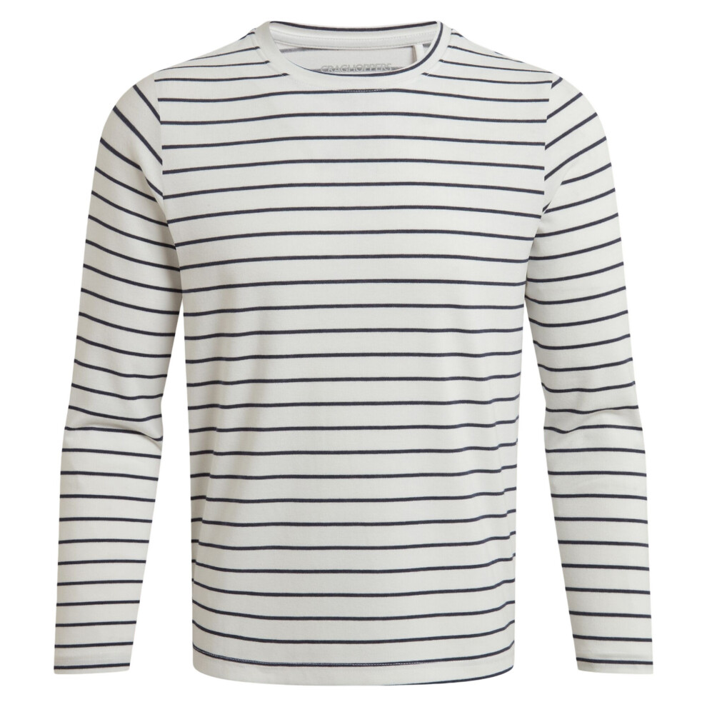(20 UK, Blue Navy) Craghoppers Womens/Ladies Akona Stripe Nosilife Long-Sleeved T-Shirt