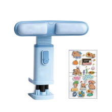 (Blue Clip) with Writing Pad Sitting Posture Corrector Height Adjustable Children Writing Brace Writing Desk
