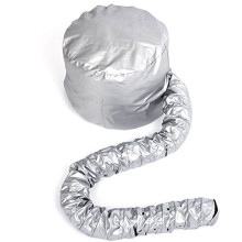 (Silver)Household Warm Air Drying Oven Cap Hair Dryer Care Ironing Dyeing Ladies Only