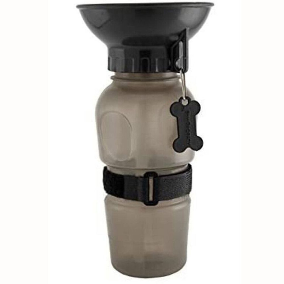 (21.5*6.5*10.7 cm, grey) Dog Drinking Water Bottle Pet Puppy Sport Portable Travel Outdoor Feed Bowl Mug Cup Dispenser HD